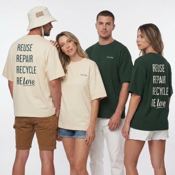 t shirt reuse, repair, recycle, relove unisex